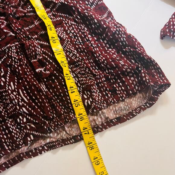 Tysa Printed Dolman Sleeve Wide Leg Cropped Jumpsuit Size L Large - Picture 8 of 9